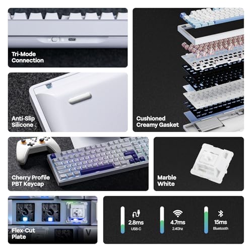 EPOMAKER Galaxy100 QMK/VIA対応 ワイヤレスメカニカルキーボード の商品画像 2