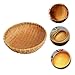MOKKHNB Woven Storage Basket for Home Organization Natural Color Fruit and Snack Holder Multi-purpose Kitchen Sundries Catch-all Dish Easy to Clean and Drain Design