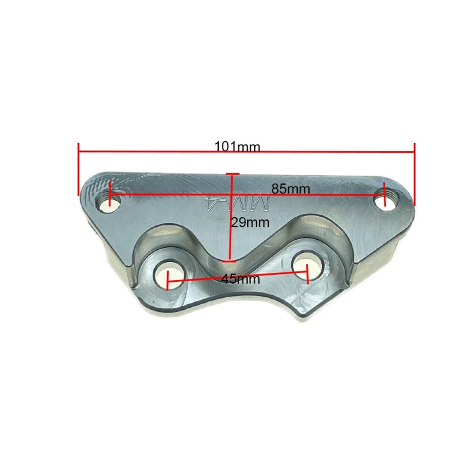 étrier de Frein Adaptateur de Support d'étrier de Moto pour Honda Dio AF18 AF25 AF28 AF34 AF35 RPM Adelin Frando Radial 160 190 200 mm(1pcs Accelerator)