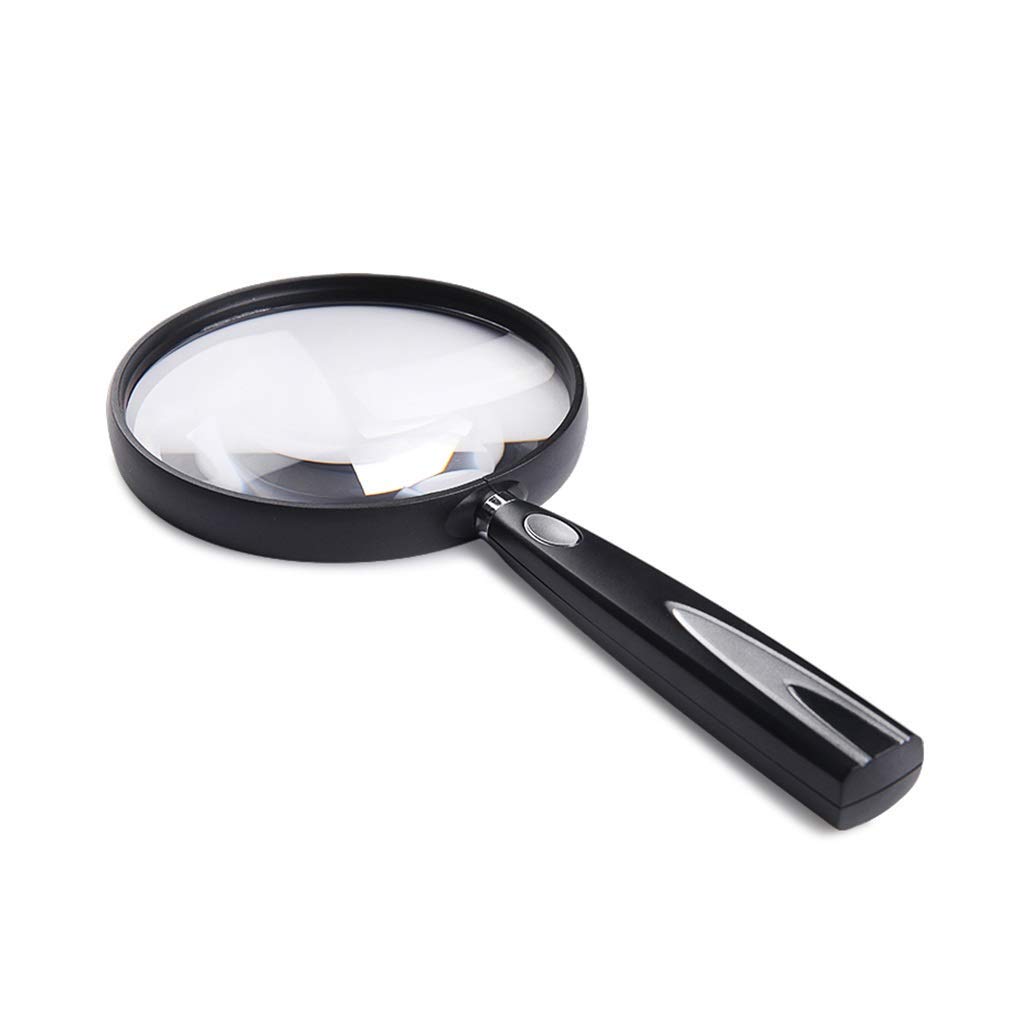 Loupe de lecture portable noire pour ne plus fatiguer vos yeux sur les livres et journaux