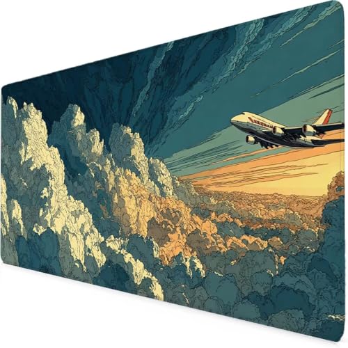Tapis de souris XXL grand format pour ordinateur portable et accessoires bureau