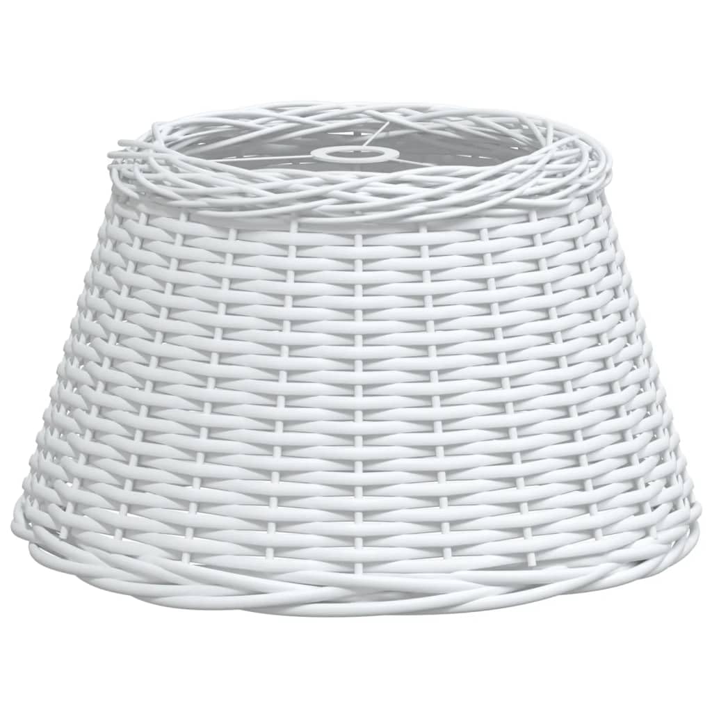 Vidaxl White Ceiling Lamp Shade, Ceiling Light Shade For Living Room Bedroom Dining Room, Pendant Light Shade With Holder Hole, Wicker