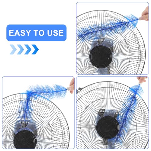 Image of Yuanchu 2 Pcs Fan Cleaner Brushes, Bendable Fan Cleaning Brush Cobweb Duster Set Microfiber Head Washable Brush for Ceiling Fan Air Vents Curtains Cars Box Fan(Blue)