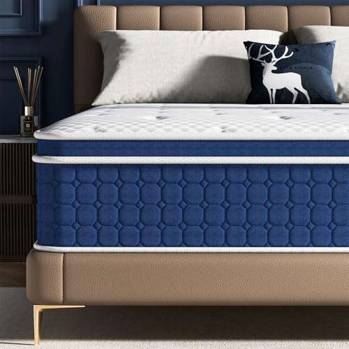 Ckiye Mattress Medium Firm Hybrid with Memory Foam Individual...