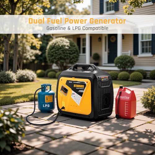 5000W Portable Dual Fuel Inverter Generator RT005DEi