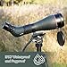 SVBONY SA401 APO 100mm Spotting Scopes, 25-75x Apochromatic Dual ED Spotter Scope, IPX7 Waterproof, 1.25” Detachable Eyepiece, Digiscoping Scope, Color Correction for Bird Watching Photography