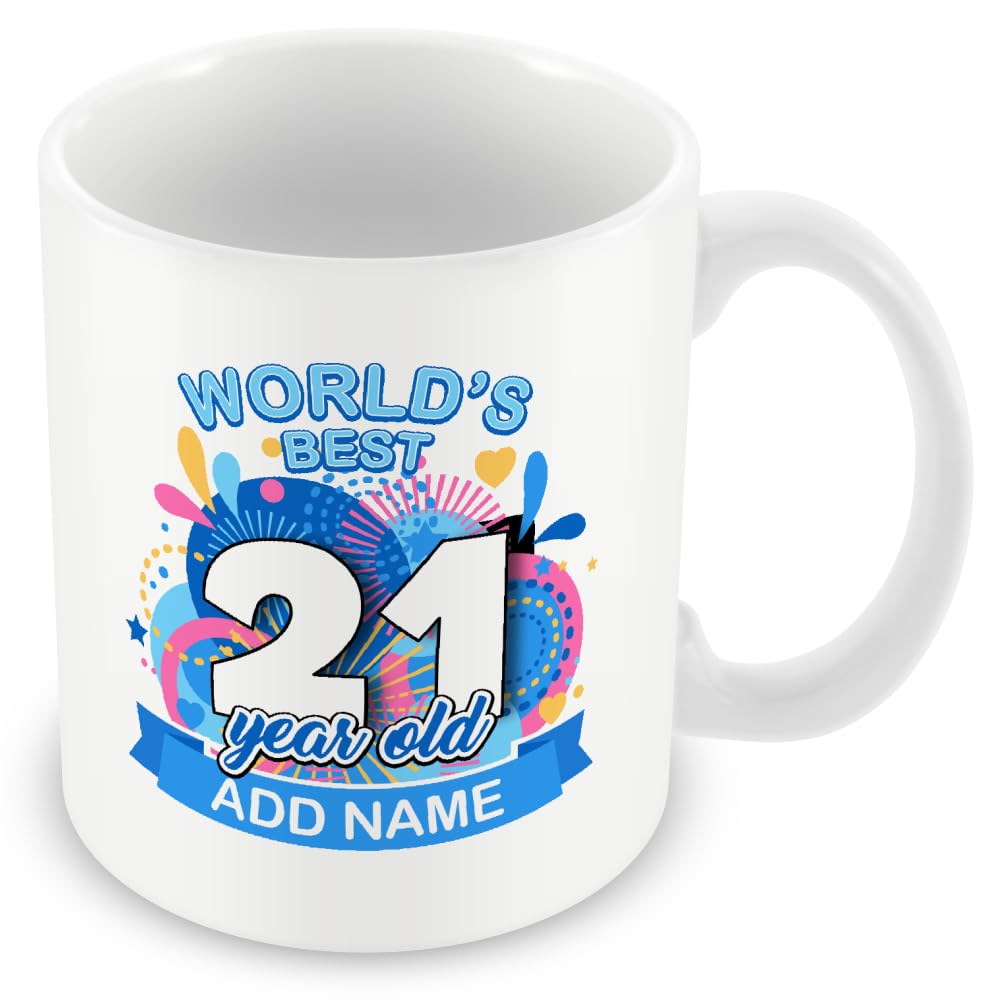 21st Birthday Gifts – World's Best 21 Year Old Mug for Men & Women