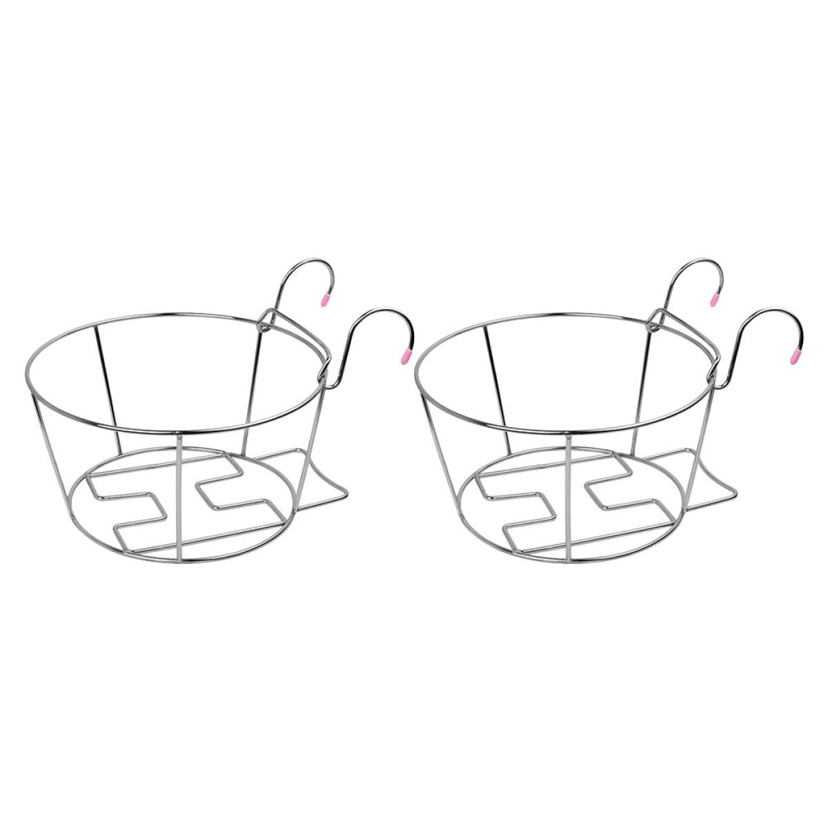 Soporte para macetas colgantes de acero inoxidable pack de 2 asas para decoración exterior
