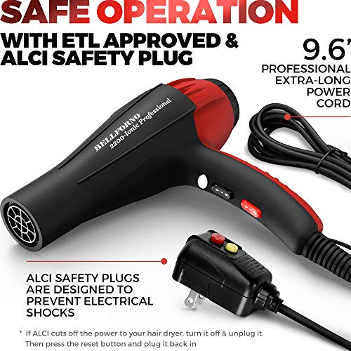 BELLFORNO Professional Ionic Salon Hair Dryer FR2300 の商品画像 7