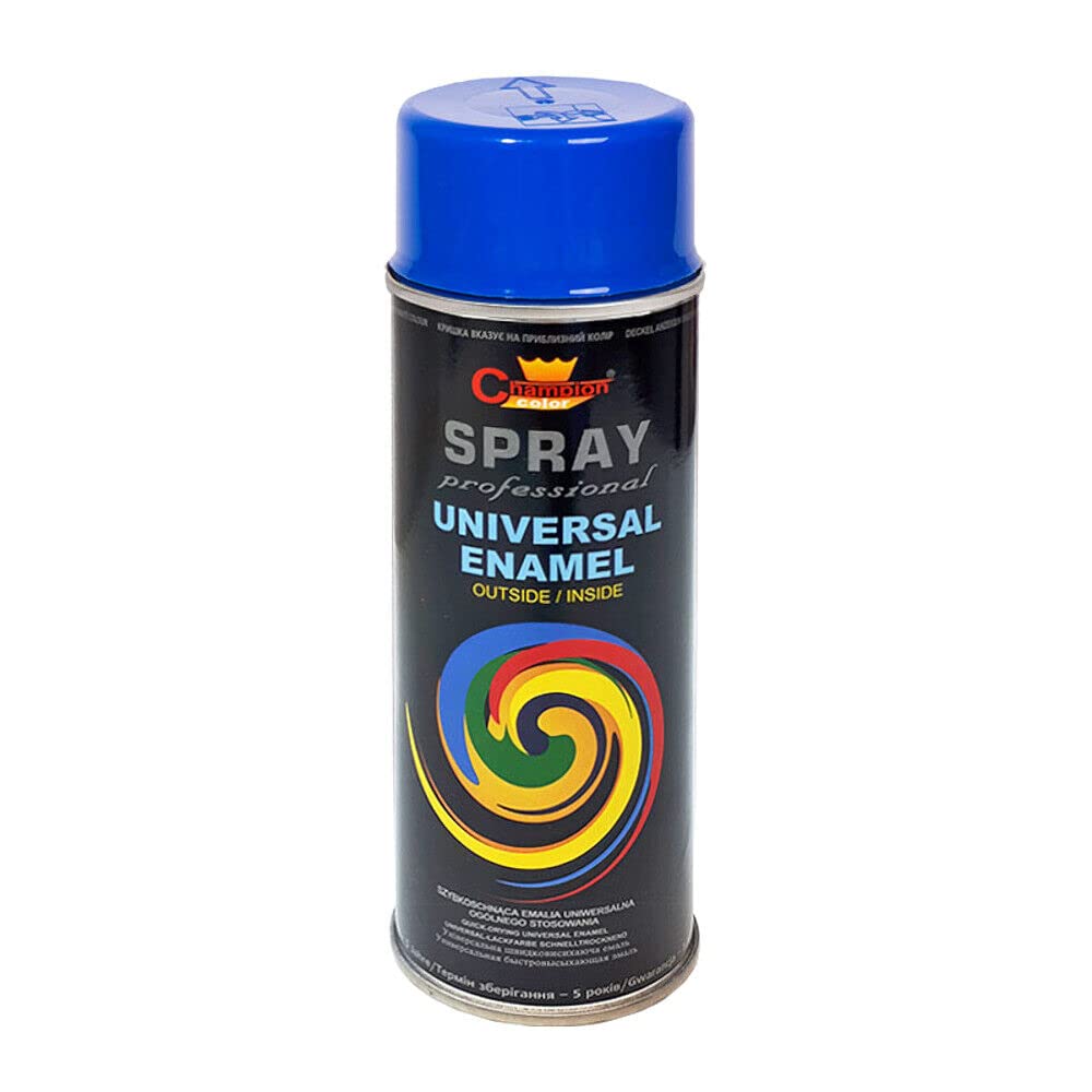 SolaDirect Spray Paint, Universal, Multi-Purpose, Fast Dry for DIY, Hobby, Crafts, Art, Wood, Metal, Ceramics - Gentian Blue (RAL 5010)