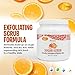 SPA REDI Sugar Scrub - Exfoliating, Moisturizing, Hydrating and Nourishing, Glow, Polish, Smooth and Fresh Skin - Body Exfoliator, Mandarin - 58 Oz