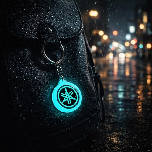 Image of Mi Glow Store Glow in Dark Keychain for Bike Men | Gift for Man | Bike Accessories | Charges in Light Glows in Dark | Key chain for Bike