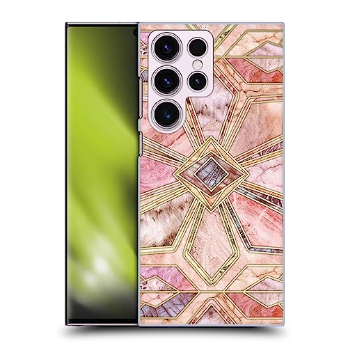 Head Case Designs Officially Licensed Micklyn Le Feuvre Gilded Stone Tiles Marble Patterns Hard Back Case Compatible with Samsung Galaxy S23 Ultra 5G