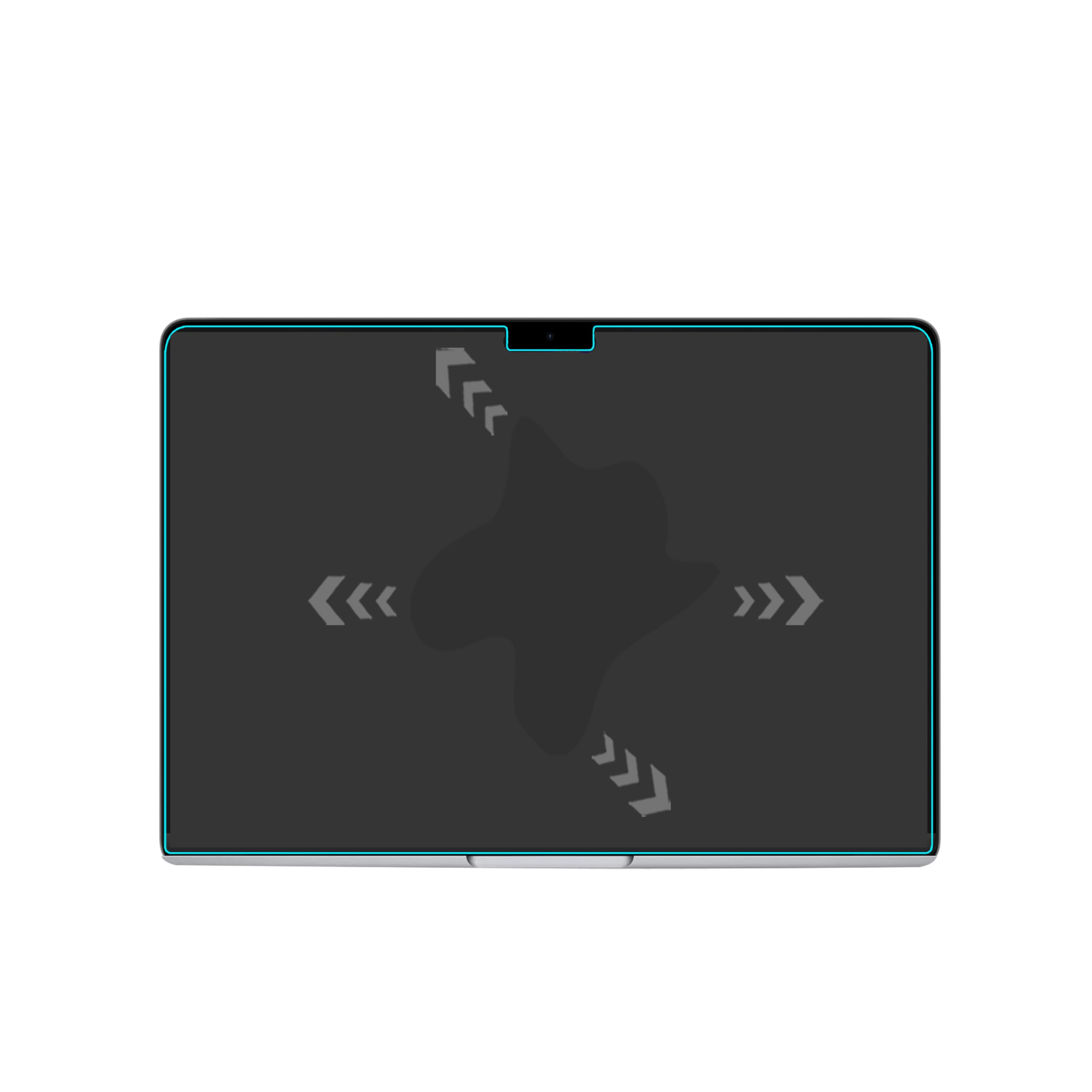 Mr.Shield Verre Trempé pour MacBook Air 13.6 pouces M3 M2 2024 2022 Lot de 2 Film Protecteur d'écran 9H Dureté