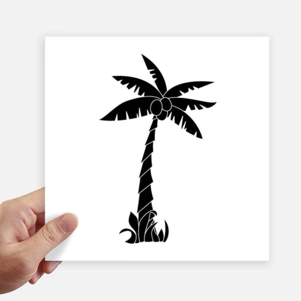 Pegatinas cuadradas de coco negro DIYthinker para identificar maletas y decorar paredes lisas