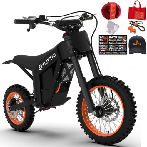 Image of Tuttio Soleil01 Electric Dirt Bike for Teens & Adults 3000W 40MPH Off Road | 48V 21AH Battery, 200NM, Full Hydraulic Brakes & Suspensions Ebike For Mountain Adventure