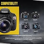 Big-Mikes-LP-E10-Batteries-for-Canon-EOS-1100D-EOS-Rebel-T3-Rebel-T5-EOS-Kiss-X50-Digital-SLR-Camera-LCD-Screen-Protectors-Cleaning-Cloth-Replacement-Pack-of-2