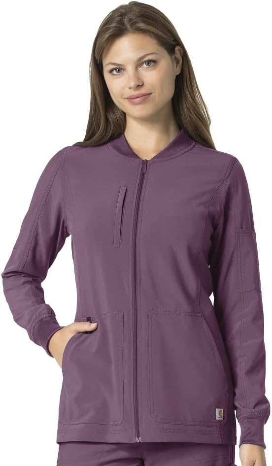 Carhartt Scrubs C82110 Women's Force® Cross-Flex Modern Fit Zip Front U
