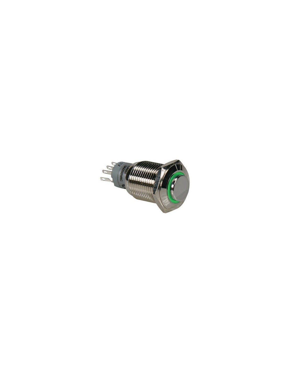 Velleman R1710 Pulsante In Metallo SPDT 1NO 1NC – 0,5A/230V, Foro 16mm, Multicolore