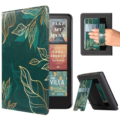 Image of CoBak Case with Stand for Kindle Paperwhite 12th Gen 2024 Released (7 inch) & Kindle Colorsoft Signature Edition - Durable PU Leather Cover with Auto Sleep Wake, Card Slot, Hand Strap Feature