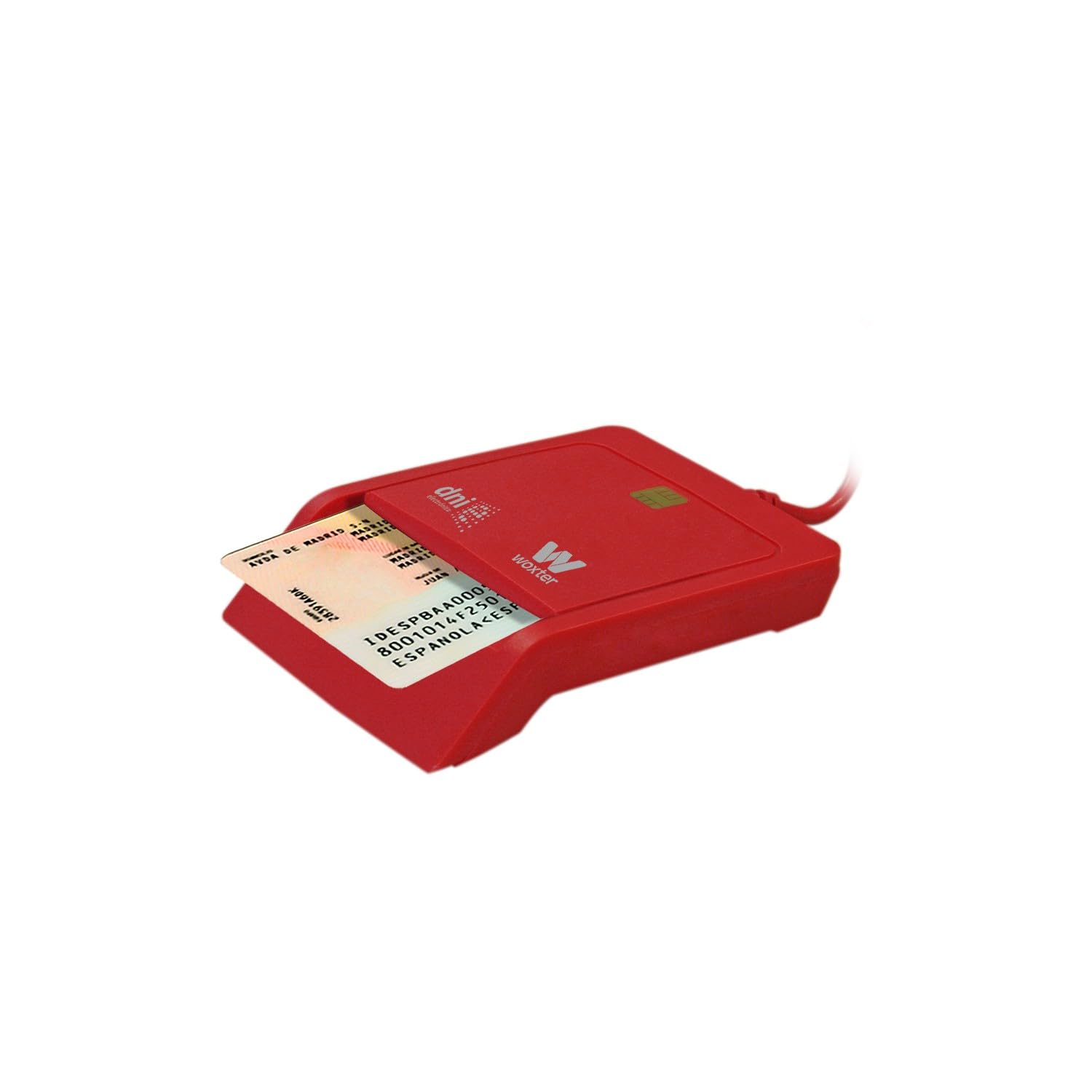 Woxter Lector Dni Combo - Lector DNI electrónico 3.0 y 4.0, Compatible con Las Tarjetas Smart Cards o Tarjetas Inteligentes, con 3 Ranuras para Tarjetas, Color Rojo — view 12