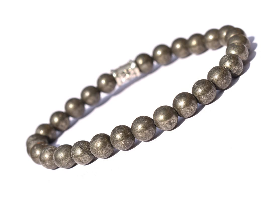 The Allegaince Bracelet 6 mm Bead Size Natural Reiki Feng-Shui Crystal Healing Gem Stone Women Men Girls Gifts (Golden Pyrite) (B09QD5FFY1) Amazon Price History, Amazon Price Tracker
