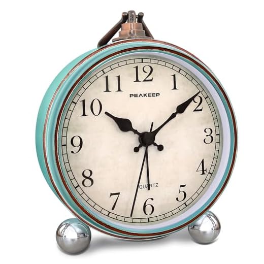 Silent Antique Retro Bedside Clock