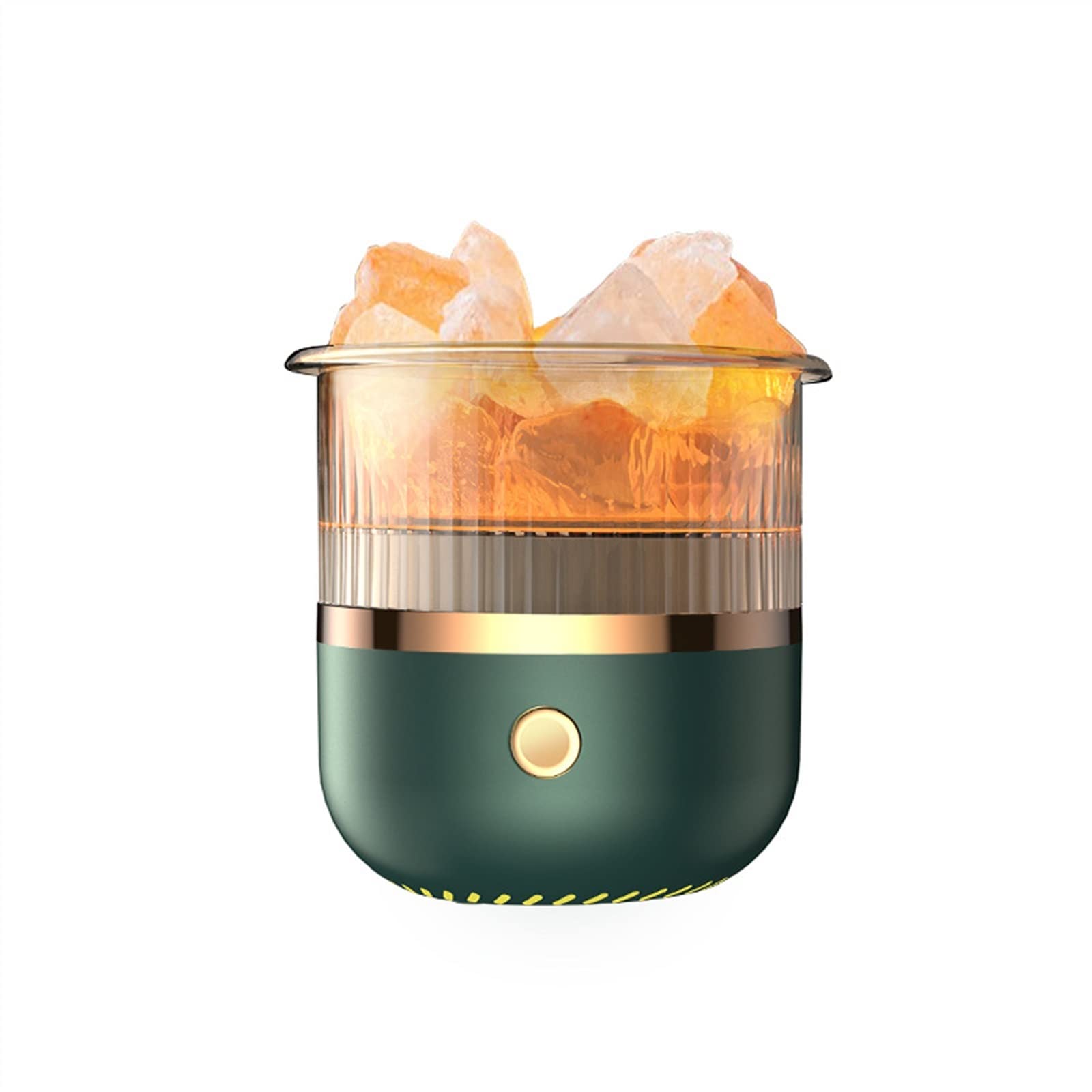 Humidificadores Humidificador de aire USB, difusor de Aroma, piedra de cristal, aceite esencial ultrasónico eléctrico, humidificador de aire for aromaterapia con luz LED de 7 colores para el dormitori