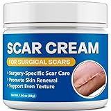 Scar Cream for Surgical Scars, Targets Post-Surgical from C-Section, Tummy Tuck，Breast & Lipo, Tumor Removal, Knee Replacement and More, 1.7 oz