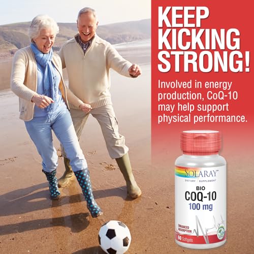 Image of SOLARAY Bio CoQ-10 100 mg, 60 CT | Enhanced Absorption, Vitamins A & E, Healthy Heart Support, Cellular Energy Support