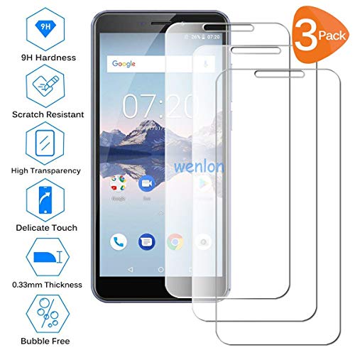 Wenlon [3 Unidades Adecuado para Cubot Nova, Pantalla HD de Cristal Templado 9H de dureza, película Protectora de Vidrio Templado, protección contra rayones