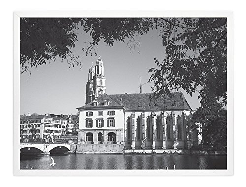 Golden State Art, 18 x 24 White Photo Frame with Real Glass - Poster Wall Frames Collection (18x24, White)