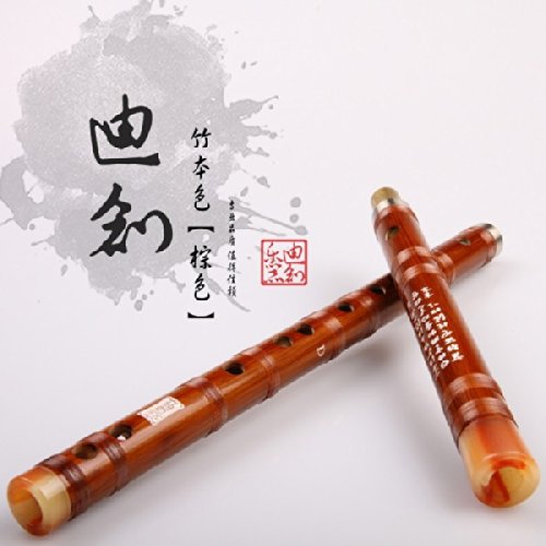 E Key Exquisite Bitter Bamboo Flute cinese Dizi Strumento 2 sezioni w/Accesseries