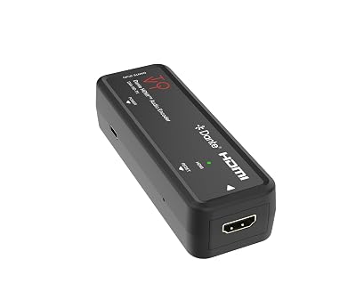 ToVi Dante HDMI Audio Transmitter – 2CH HDMI to Dante Converter, 24-bit, 32–192kHz, AES67, PoE/USB-C Power, Low Latency