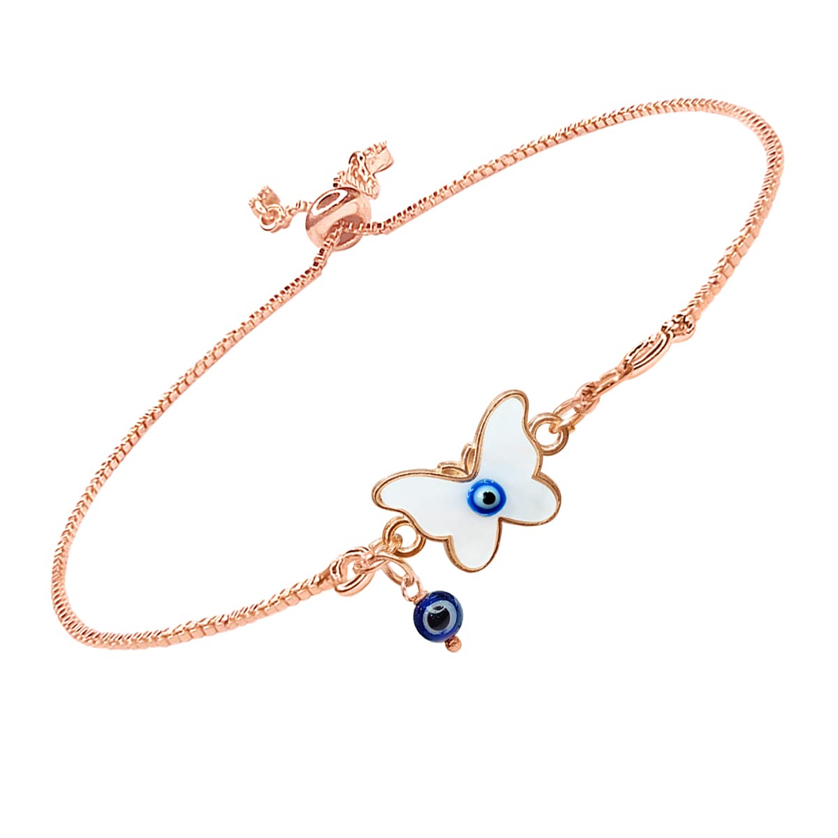 Shubhanjali Evil Eye Bracelet for Women & Girls Adjustable Blue Nazar Bracelet for Protection, Good Luck, Positive Energy, Daily Wear Fashion Jewelry Gift