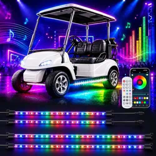 Roykaw Golf Cart Underglow LED Strip Lights Accent...
