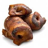 Getrocknete Schweineschnauze, Schweinenasen für Hund 1kg, natürlicher Kausnack Hund, proteinreich & leicht verdaulich, Einzelfuttermittel ohne Getreide & künstliche Zusätze von Lucze