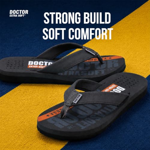 Image of DOCTOR EXTRA SOFT Slipper Care Orthopaedic and Diabetic Super Fitting Comfort Doctor Slipper, DR. Slipper, Flip-Flop, Slides and House Slipper for Men's Men's-FeelGood-D-31