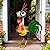 Ratuor Large Metal Rooster Decor Garden Statue Chicken Yard Art Kitchen Outdoor Decoration Gifts for Women Mom