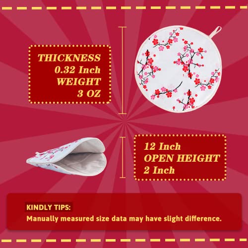 MHTTEC Tortilla Warmer Pouch Corn Tortillera Insulated Pan Microwave Warming Trays Taco Warmers for Mexican Food Tortilla Warmer Cloth 12 Inch (1pc, White)