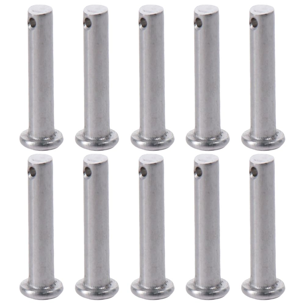 HOBBYIN Single Hole Clevis Pins 10Pcs T Shape 304 Stainless Steel Clevis Pins?Durable M6x12/20/25/30/40mm Flat Head