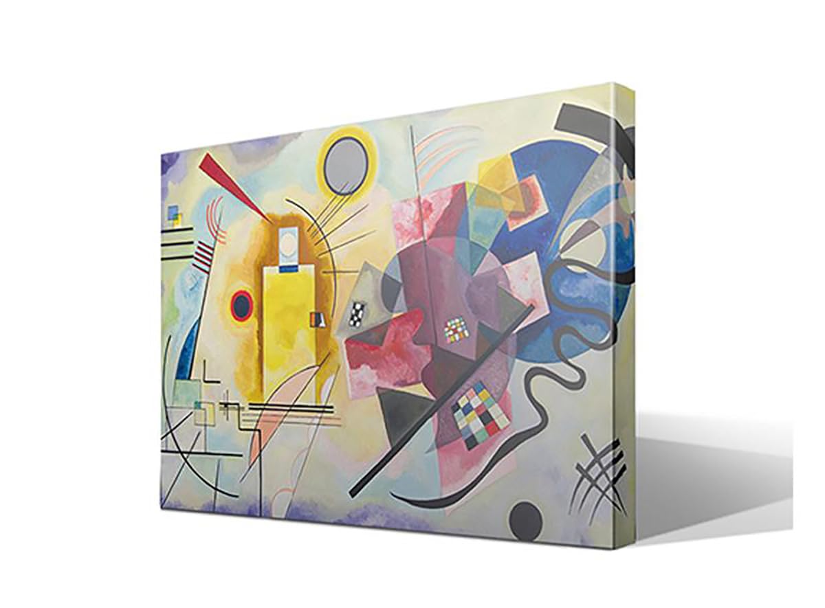 Amarillo Rojo Azul | Vasily Kandinsky | Abstracionismo | Cuadro Canvas Wall Art | Impresion Giclee lienzo algodon puro | Bastidor 3cm | 70x95cm