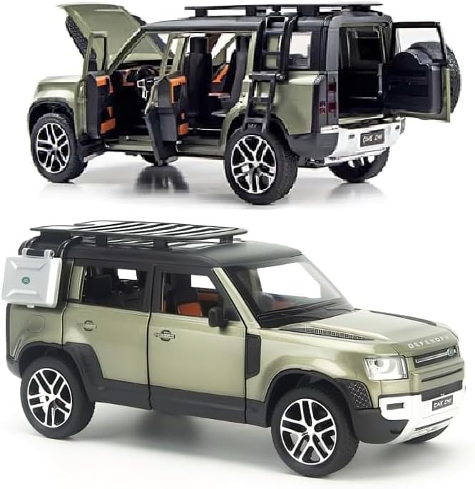 Range Rover Big Size Defender 1:32 Scale Model Car Exclusive Alloy Metal Pull Back Die-Cast Car Metal Pullback Toy Car with Openable Doors&Light Music Best Gifts Toys Kids