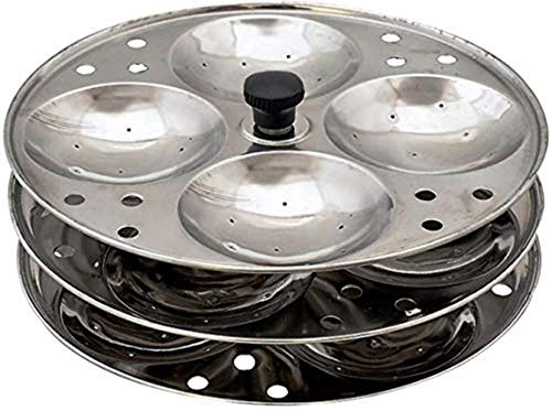 PANCA-Stainless-Steel-Non-Stick-Idli-Plates-Idli-Maker-Idli-Stand-with-Holes-for-Pressure-Cooker-3-Plate