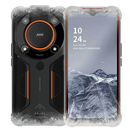Agm Glory Se Rugged Smartphone Unlocked, Rugged Phone, Snapdragon 480 5G Rugged Smartphone, Rugged Cell Phone 6.53" Fhd+, Loud Speaker 6200Mah Battery Ip68/Ip69K, 8G+128G Dual-Led Torch/Nfc/Gps/Black #TOP23