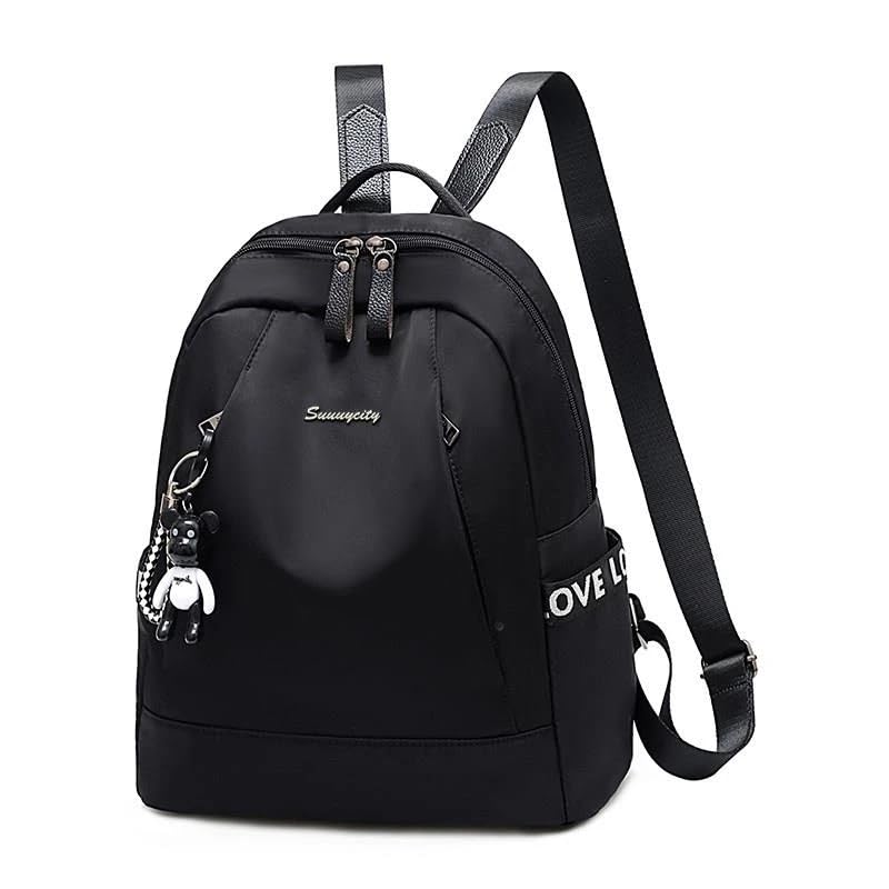 Mochila Feminina de Nylon Oxford Impermeável - Estilo Coreano, Grande Capacidade, Leve e Resistente para Viagem, Escola e Trabalho