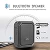 Portable Voice Amplifier, SHIDU Personal Voice Amplifier 18W with Wired Microphone Headset Waterproof Bluetooth Speaker Rechargeable PA System for Outdoors,Teachers,Shower,Beach,Tour Guide #2