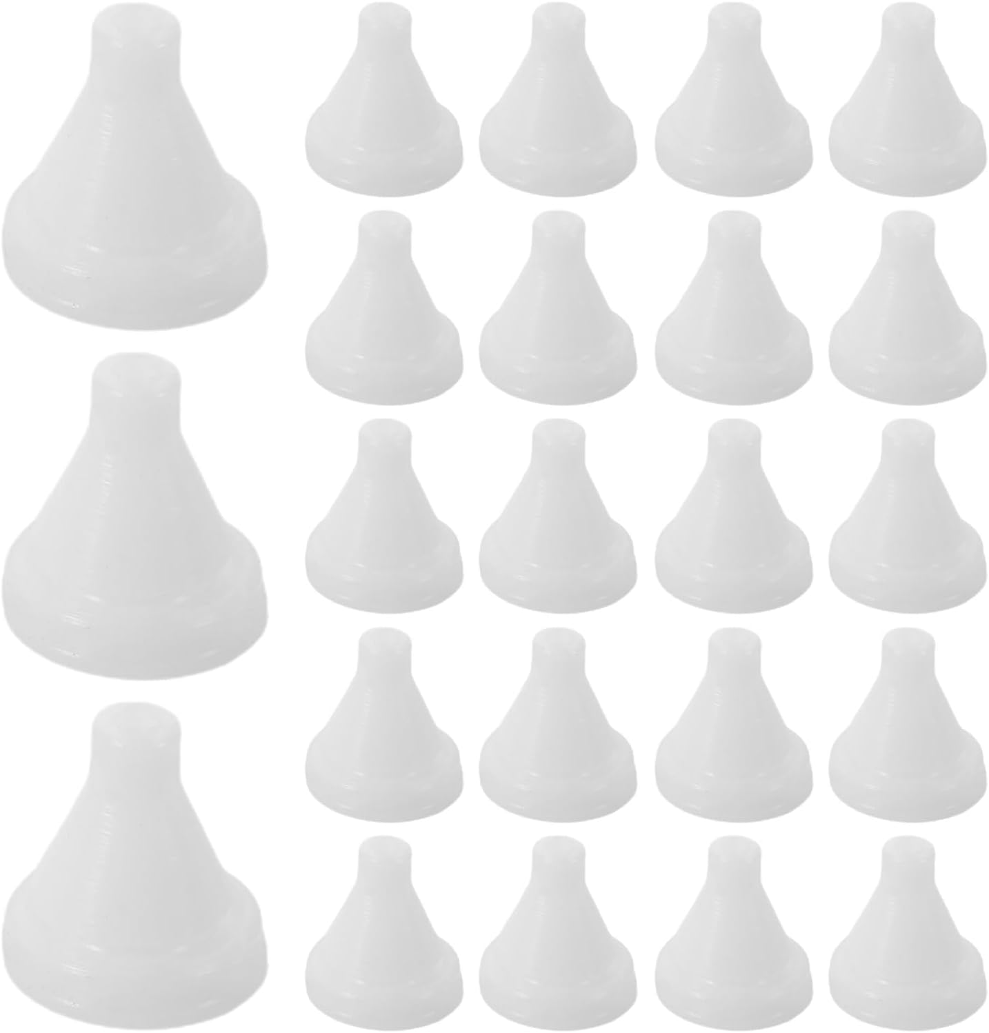 50pcs Silicone Shower Head Nozzles Replacement: 4mm/0.16'' Anti-Clogging Shower Spray Parts - Showerhead Silicone Nozzle For Easy Cleaning
