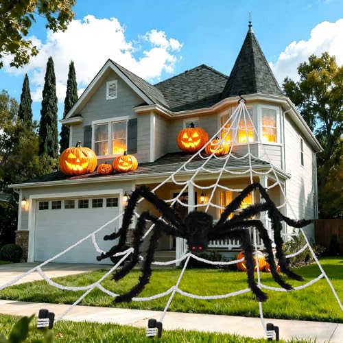 Halloween Decorations Spider Web Set, 200
