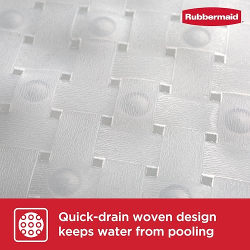 Rubbermaid INSTAMAT Bath Tub Shower Mat, Non-Slip Tub Mat with Suction Cups, Bath Mat Hangs on Showerhead for Quick Dry, 27.2 x 15.2 Inch, BPA-Free, Easy to Clean, for Inside Tub or Shower, Clear - image 6